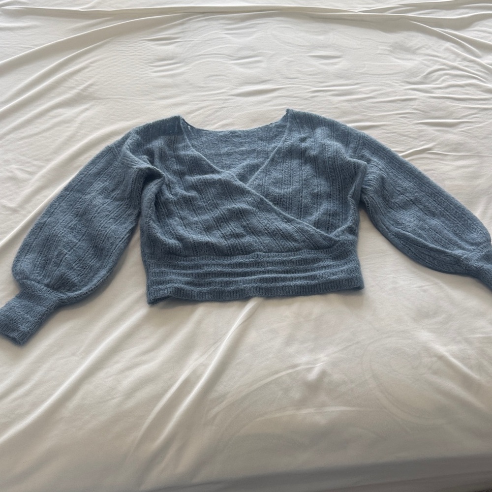 Sezane Cristina Jumper Bleu Vintage. - Size S